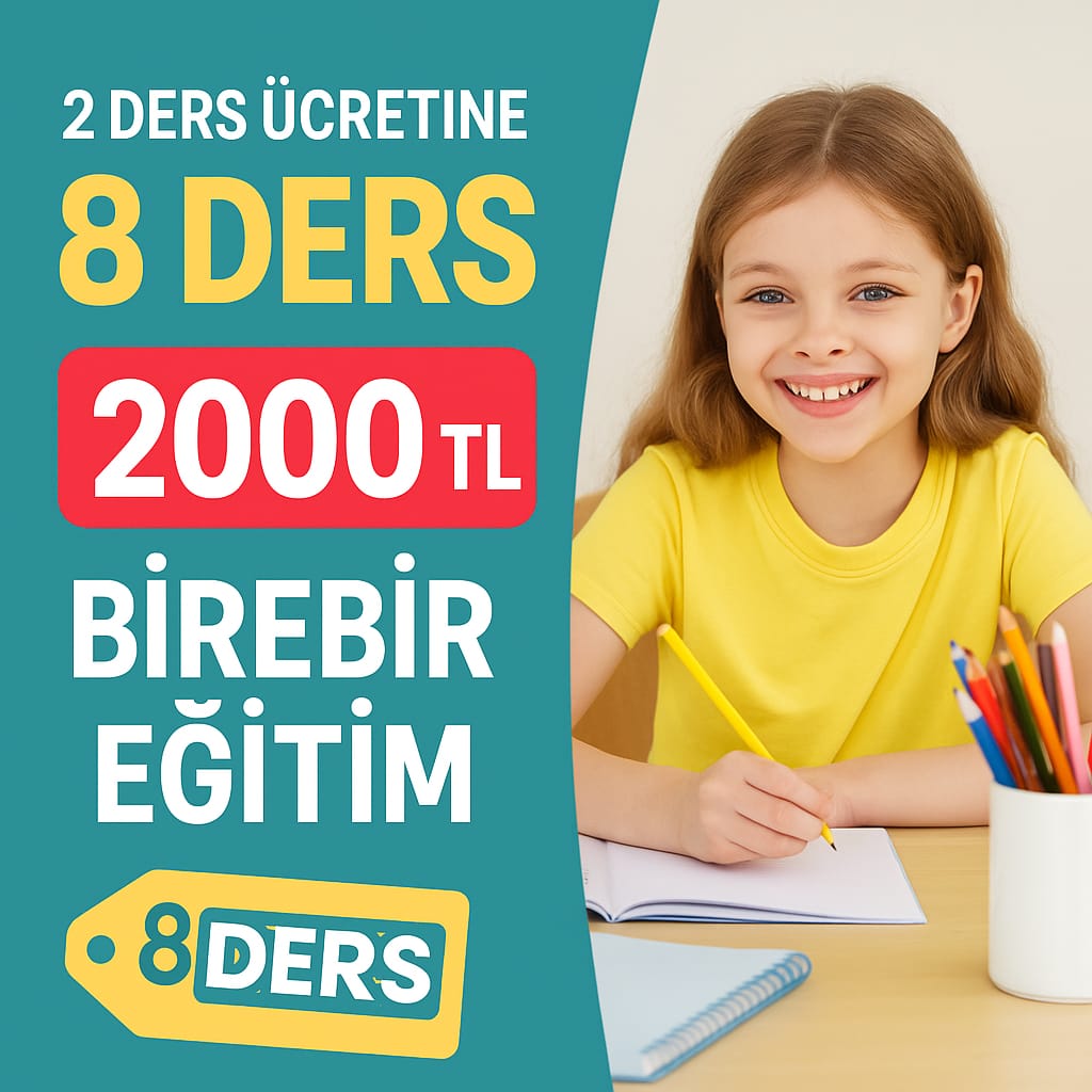 2 Ders Ücretine 8 Ders görseli